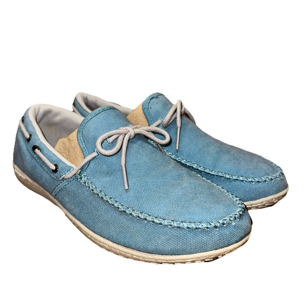 Patagonia Kula‎ Driving Moccasin Tobago Blue Slip On Lace Up Loafer Women's 8